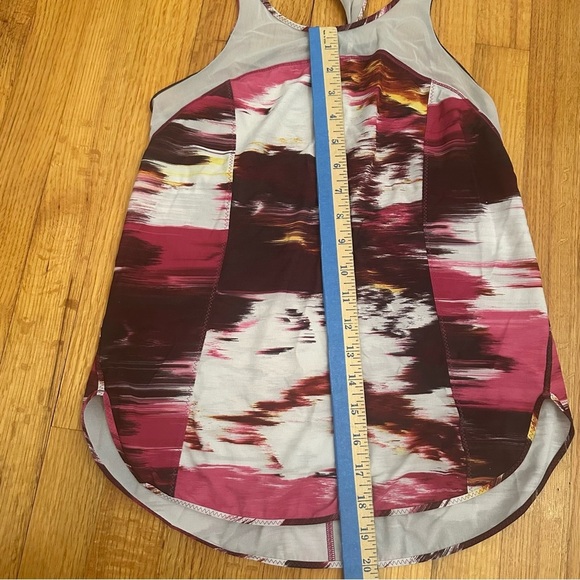 Lululemon 5 Mile Singlet pink Duck Sauce Pink Brown White(k11) - Picture 12 of 13